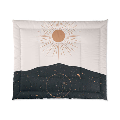 Bohemian celestial Sun and Moon Comforter - Uranus House