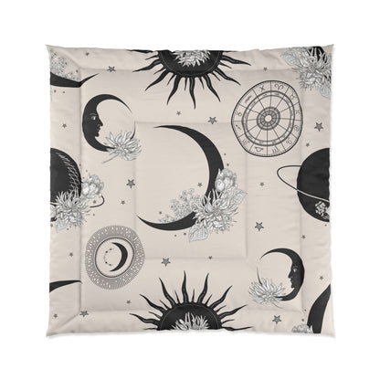 Bohemian celestial Zodiac witchy Comforter - Uranus House