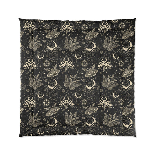 Celestial Snakes and night Moth Comforter - Uranus House