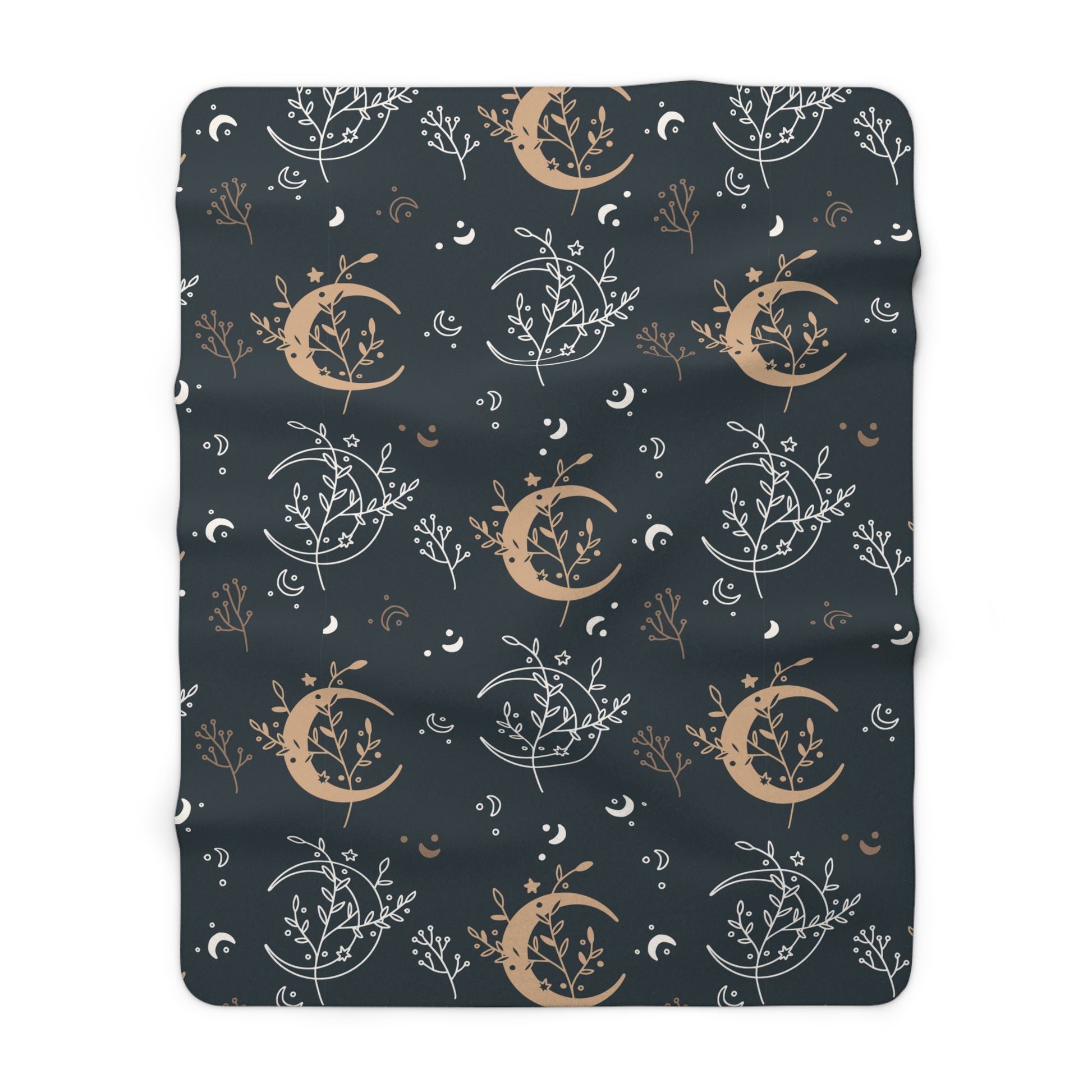 Bohemian celestial witchy Sherpa Fleece Blanket - Uranus House