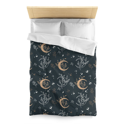 Bohemian celestial witchy Microfiber Duvet Cover - Uranus House