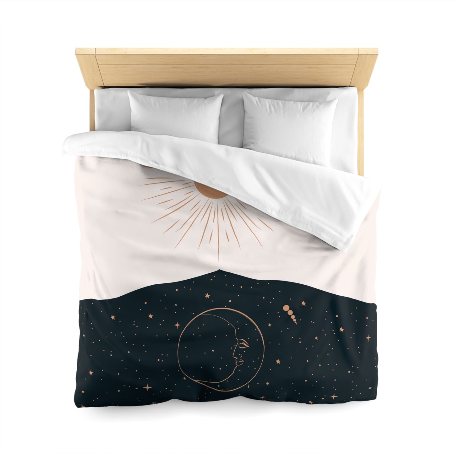 Celestial Sun and Moon Microfiber Duvet Cover - Uranus House