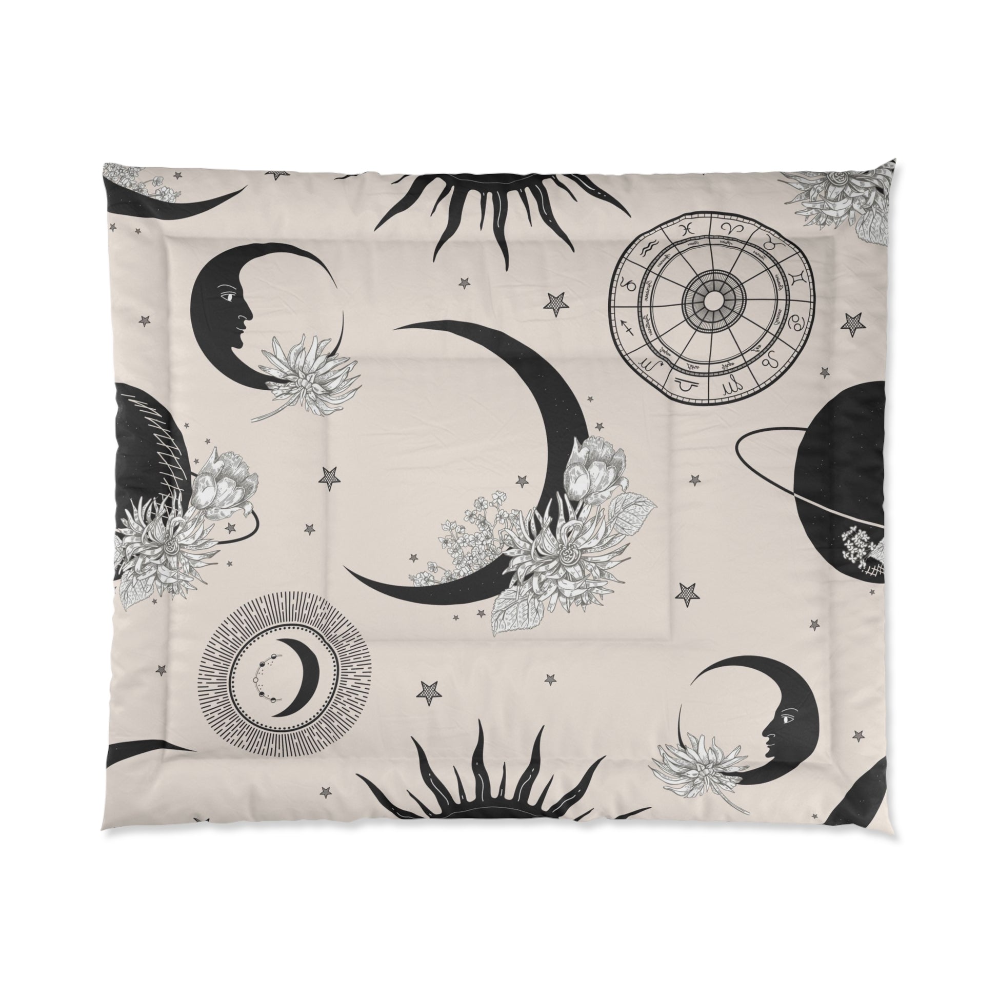 Bohemian celestial Zodiac witchy Comforter - Uranus House