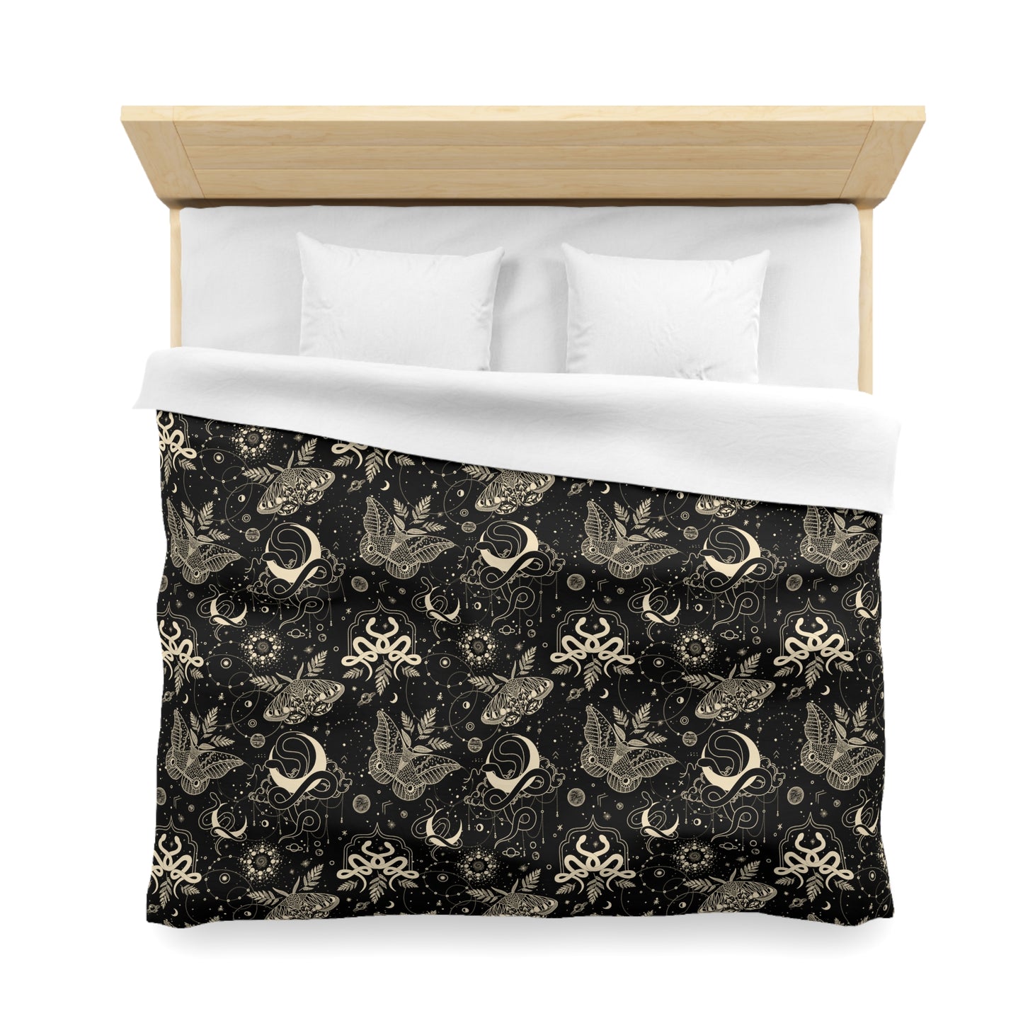 Celestial Snakes and night Moth Microfiber Duvet Cover - Uranus House