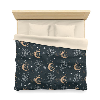 Bohemian celestial witchy Microfiber Duvet Cover - Uranus House