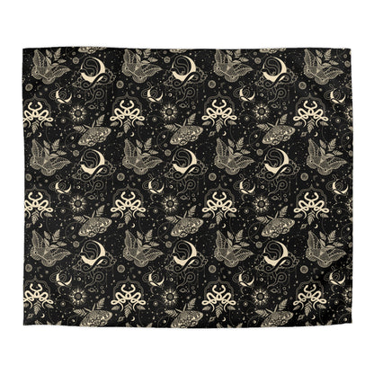 Celestial Snakes and night Moth Microfiber Duvet Cover - Uranus House