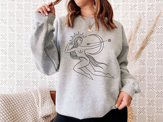 Sagittarius Woman Unisex Sweatshirt