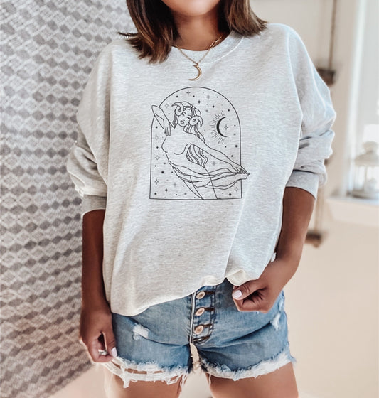 Aries Woman Star sign Unisex Sweatshirt