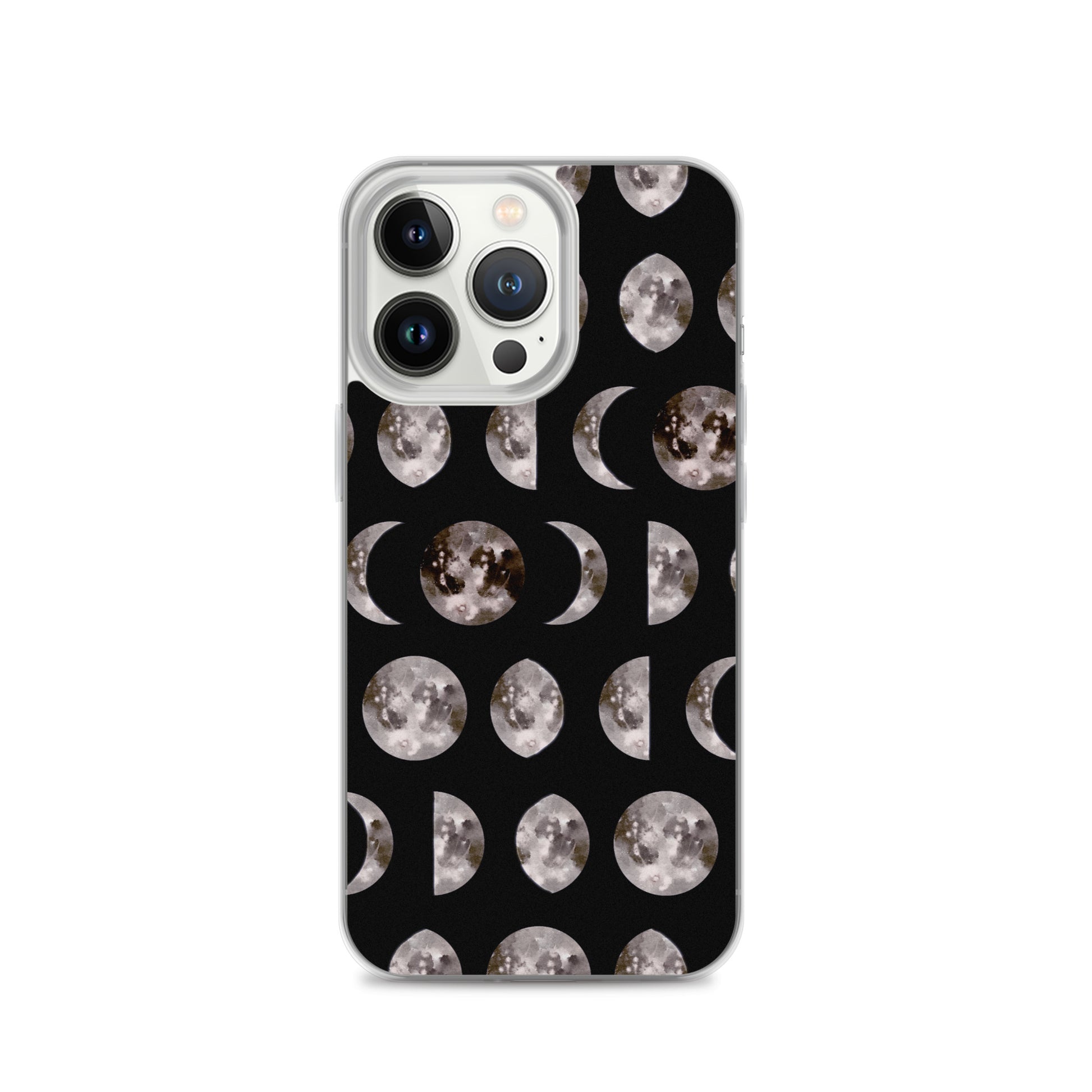 Moon Phases black iPhone Case - Uranus House