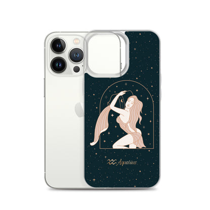 Aquarius star sign woman iPhone Case - Uranus House