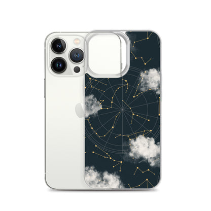 Constellation Cloudy Zodiac iPhone Case - Uranus House