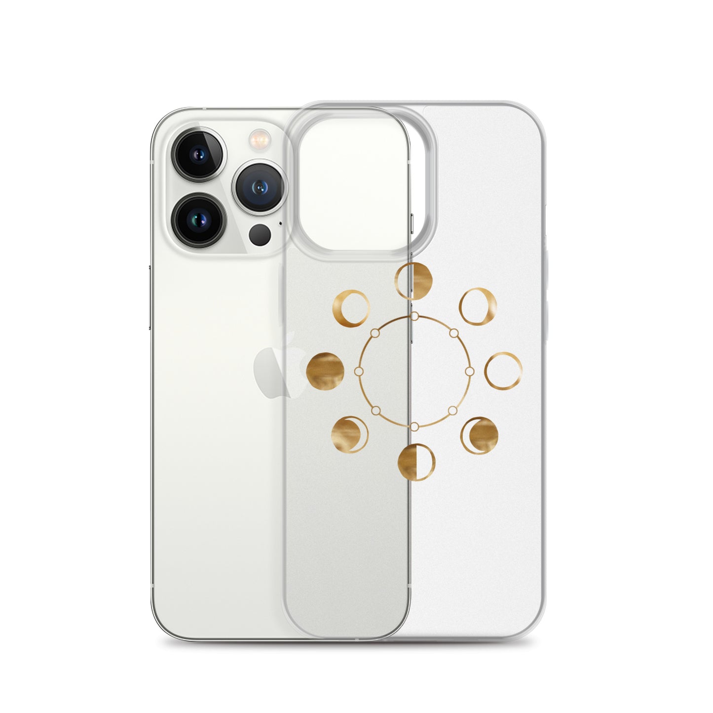 Moon Phases clear iPhone Case