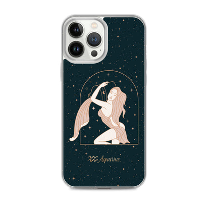 Aquarius star sign woman iPhone Case - Uranus House