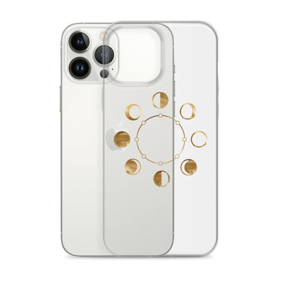 Moon Phases clear iPhone Case