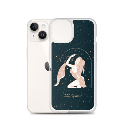 Aquarius star sign woman iPhone Case - Uranus House