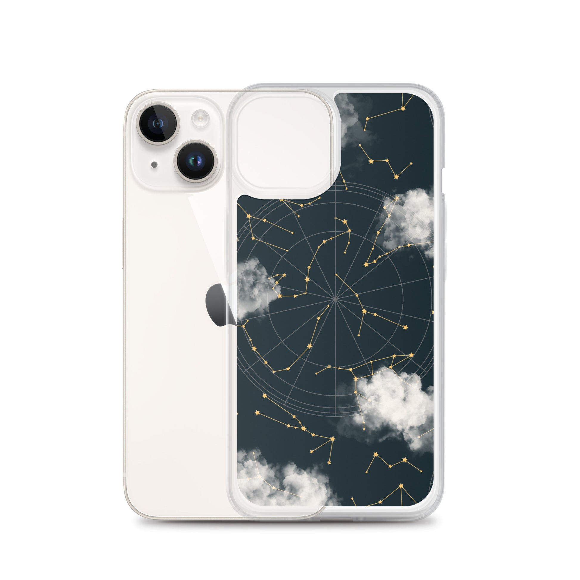 Constellation Cloudy Zodiac iPhone Case - Uranus House