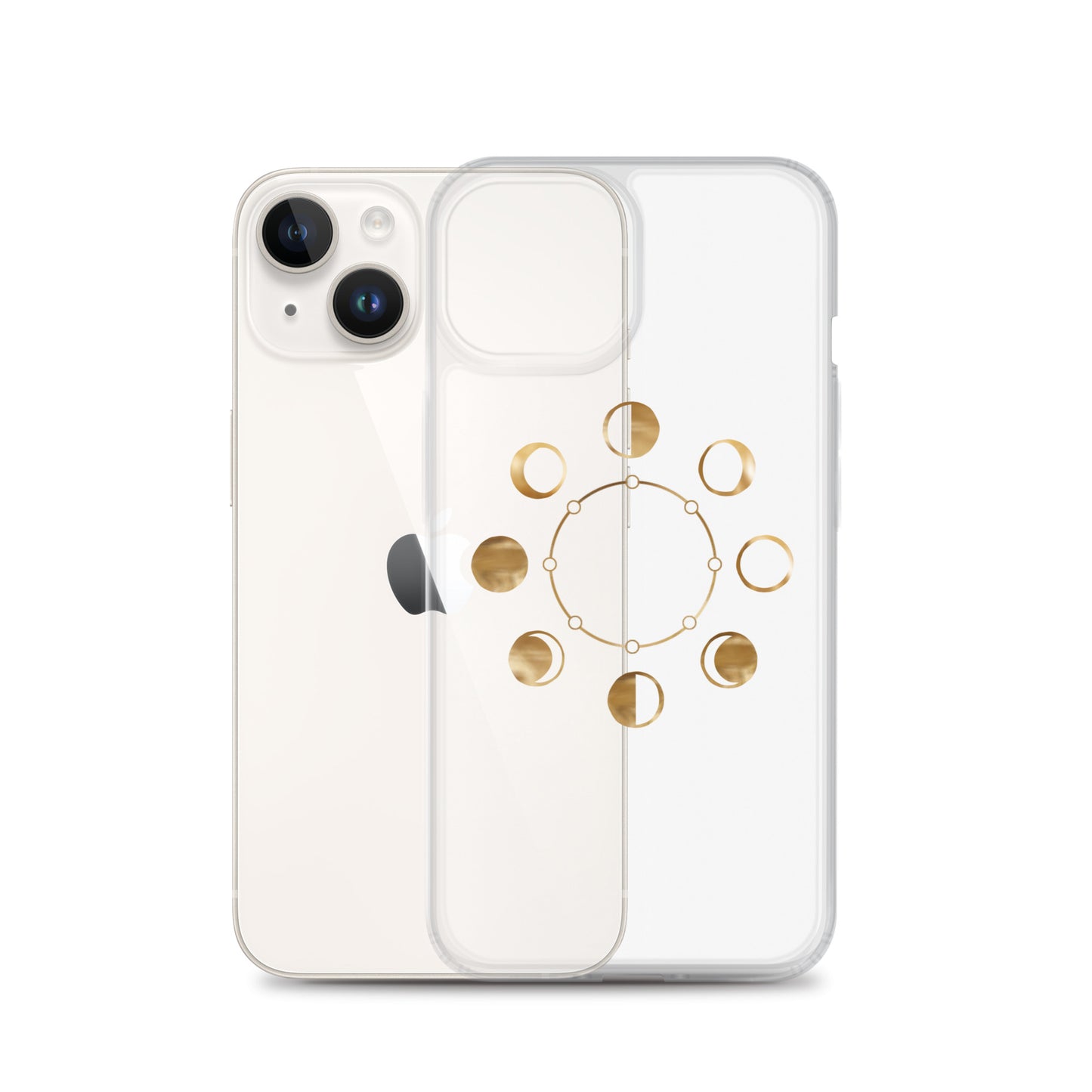 Moon Phases clear iPhone Case