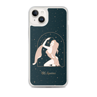 Aquarius star sign woman iPhone Case - Uranus House