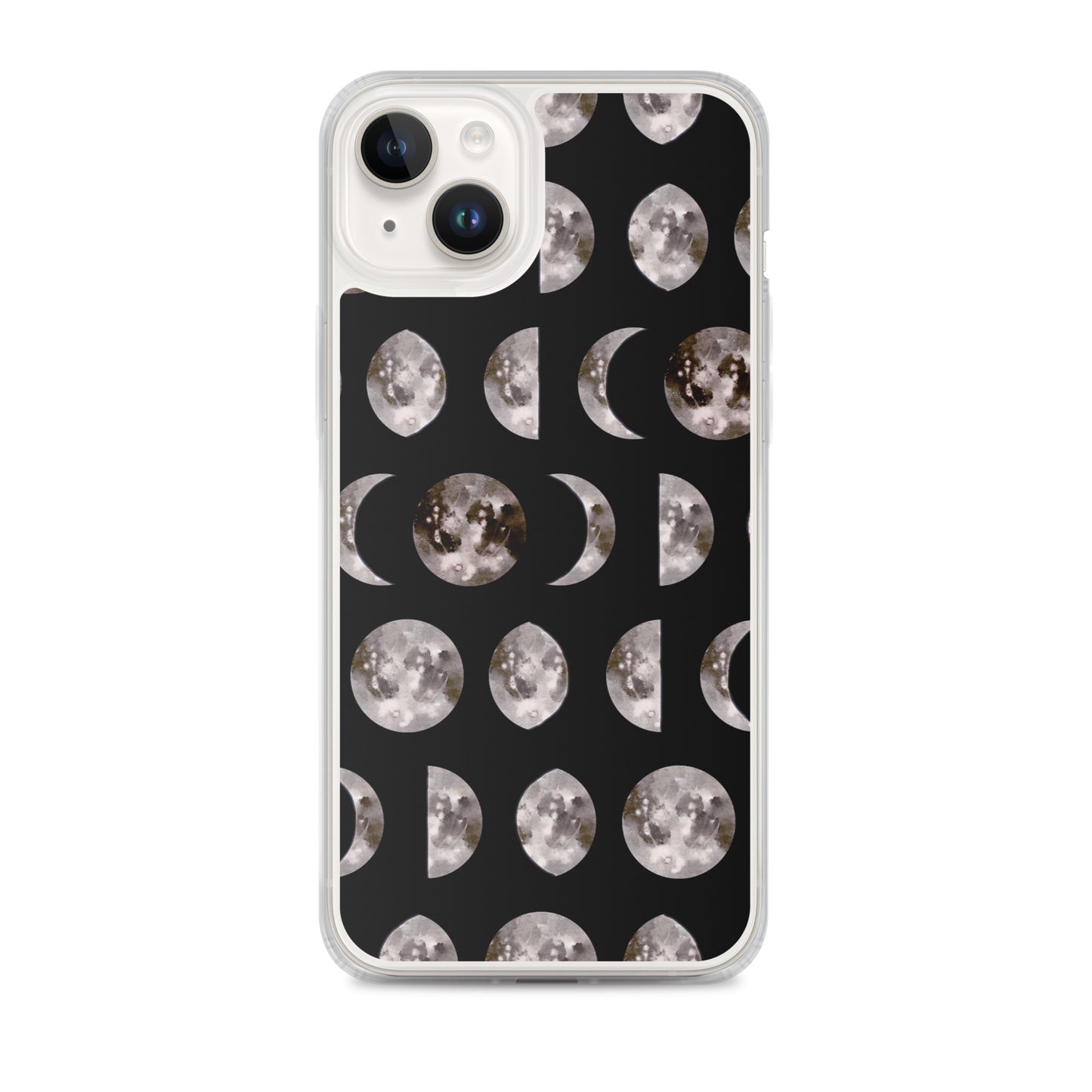 Moon Phases black iPhone Case - Uranus House