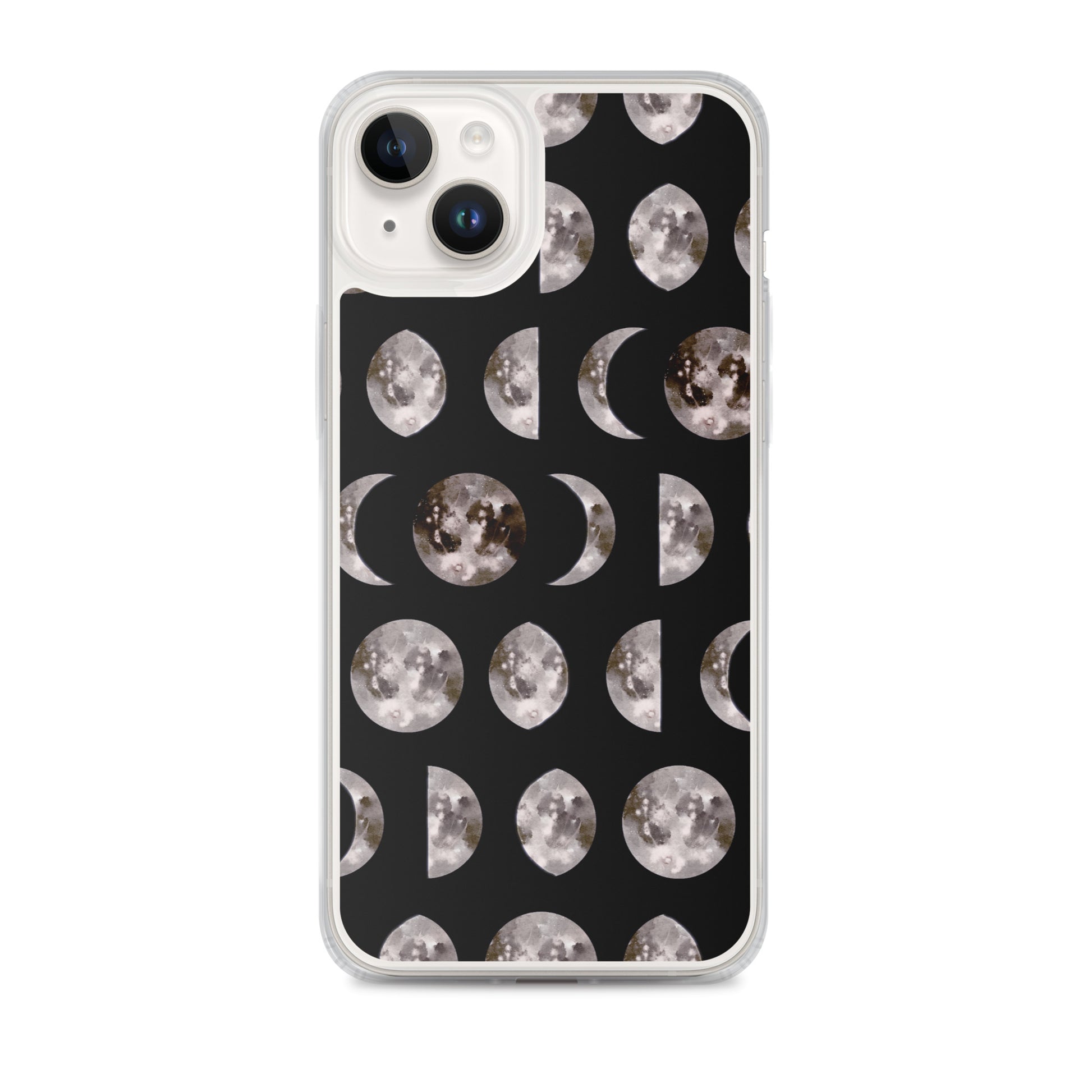 Moon Phases black iPhone Case - Uranus House