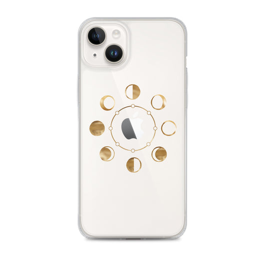 Moon Phases clear iPhone Case