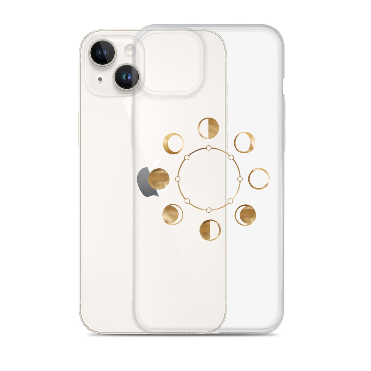 Moon Phases clear iPhone Case