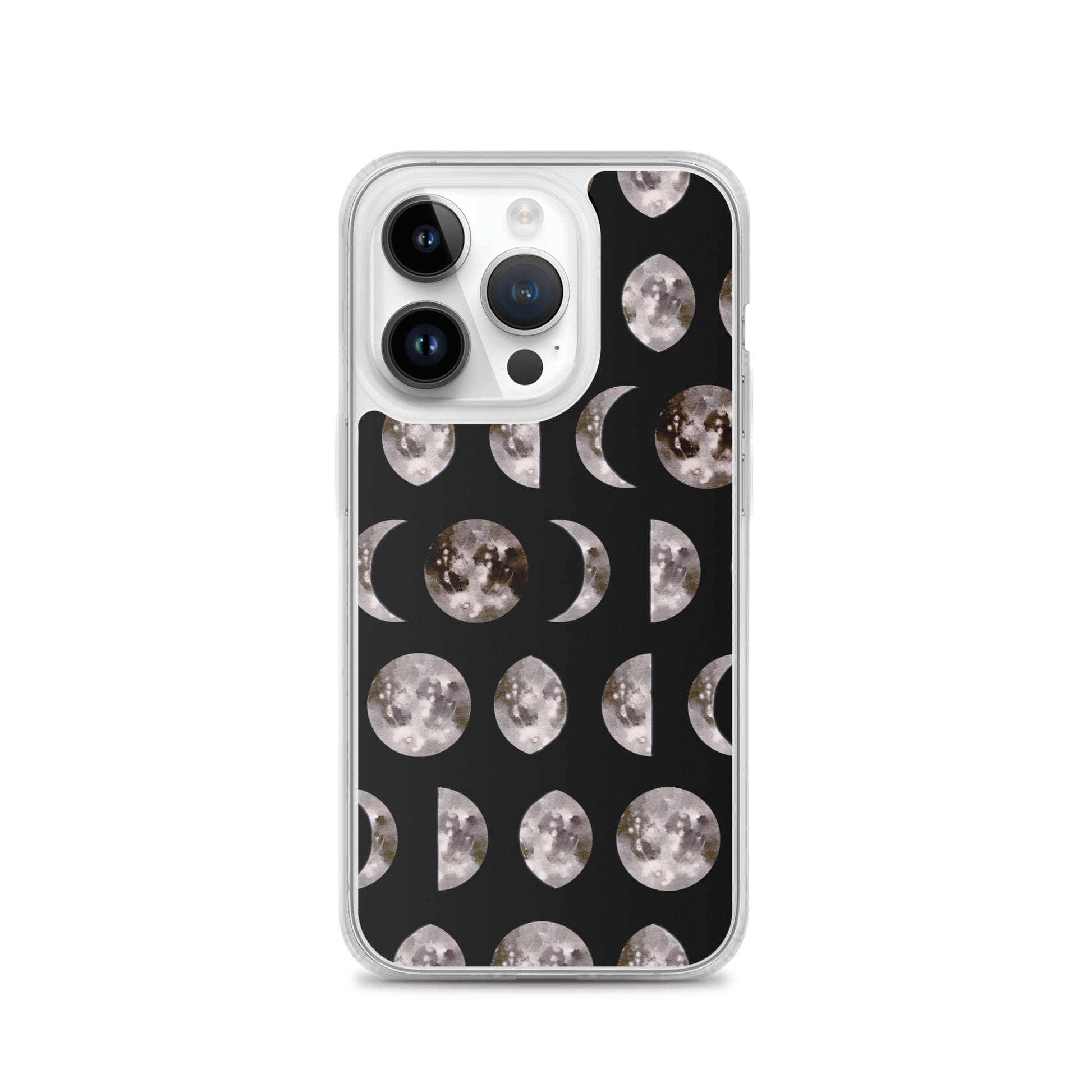 Moon Phases black iPhone Case - Uranus House