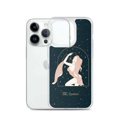 Aquarius star sign woman iPhone Case - Uranus House