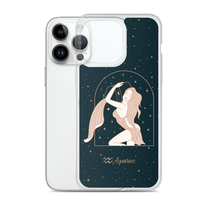 Aquarius star sign woman iPhone Case - Uranus House