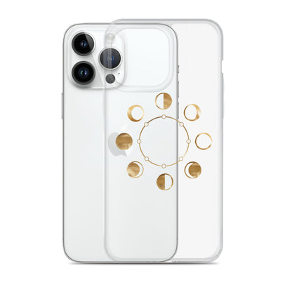 Moon Phases clear iPhone Case