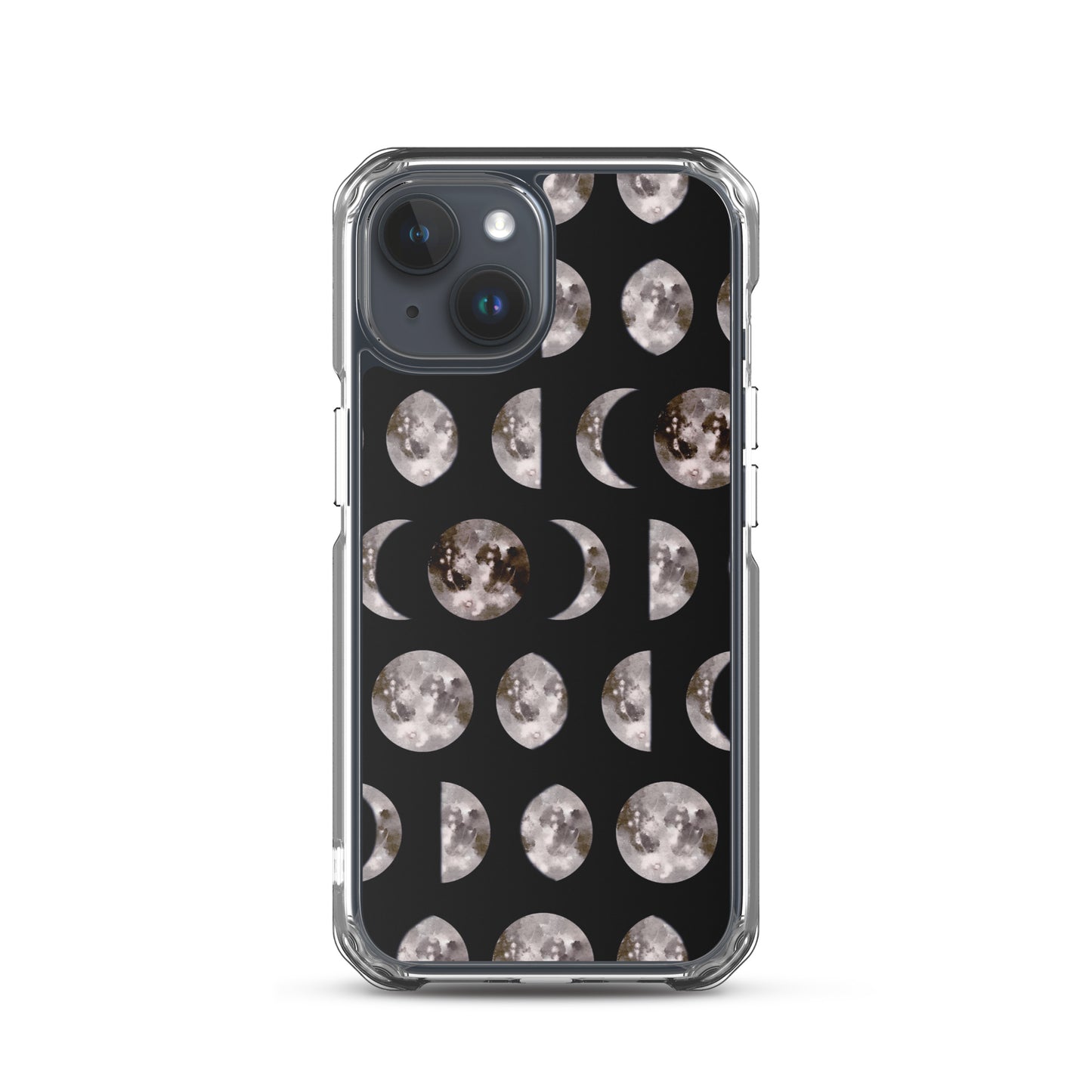 Moon Phases black iPhone Case - Uranus House