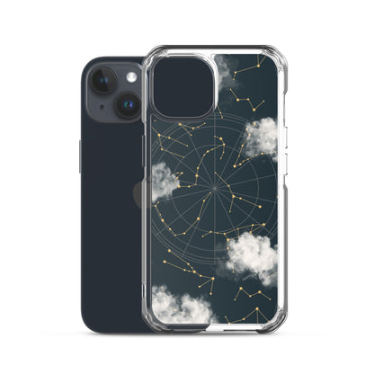 Constellation Cloudy Zodiac iPhone Case - Uranus House