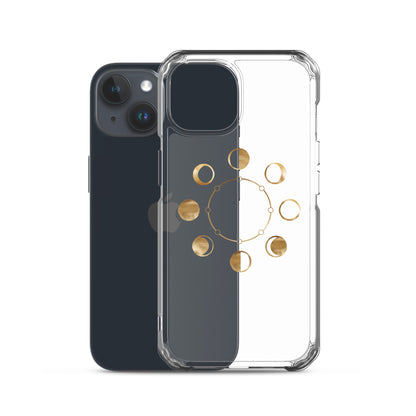 Moon Phases clear iPhone Case