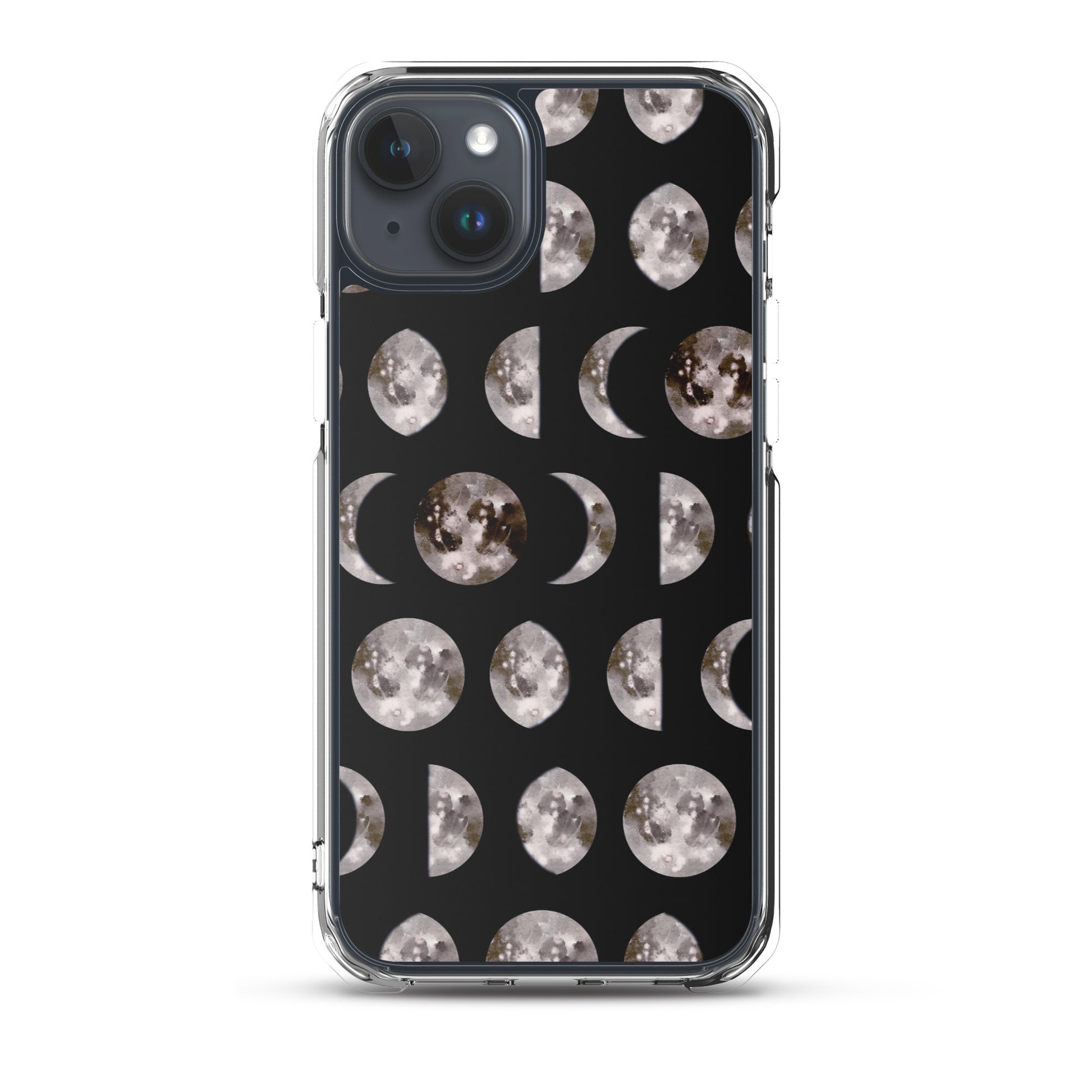 Moon Phases black iPhone Case - Uranus House