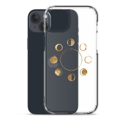 Moon Phases clear iPhone Case