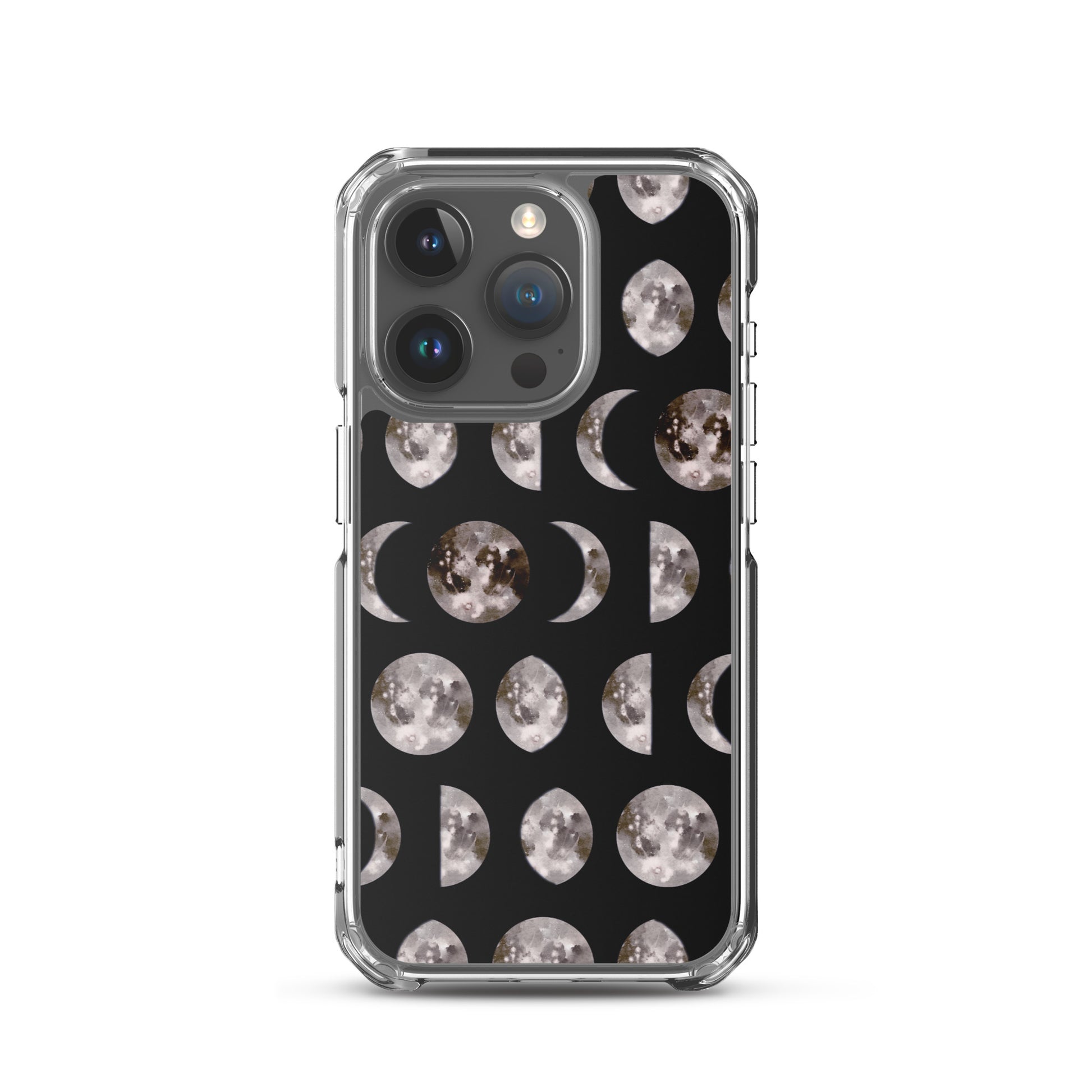 Moon Phases black iPhone Case - Uranus House