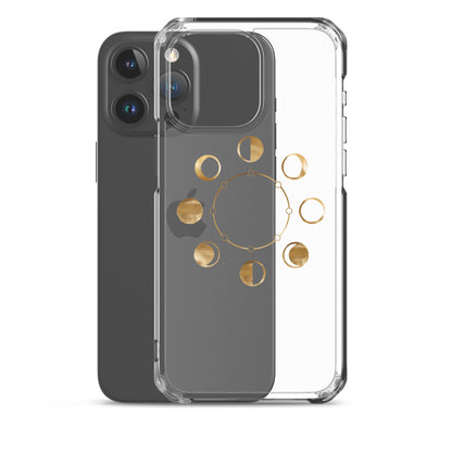 Moon Phases clear iPhone Case