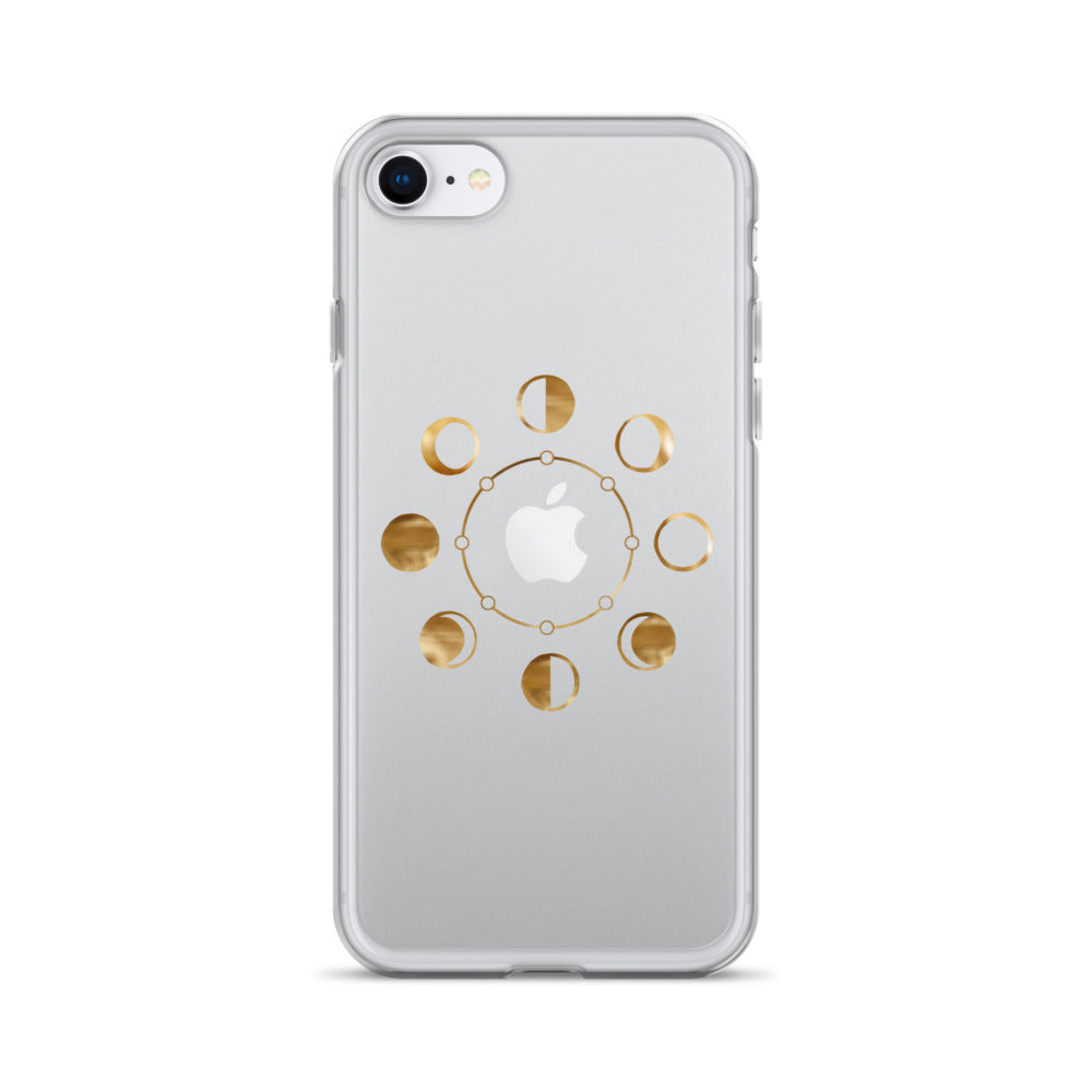 Moon Phases clear iPhone Case