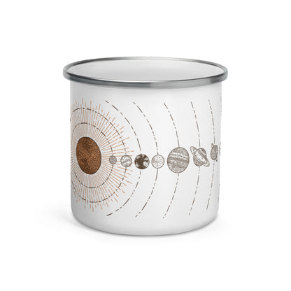 Solar System Enamel Mug