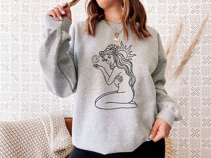 Aries Woman Unisex Sweatshirt