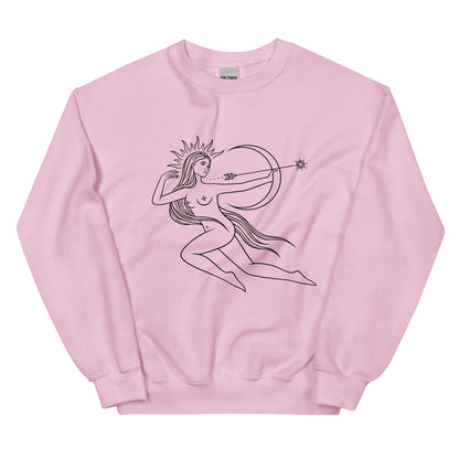 Sagittarius Woman Unisex Sweatshirt - Uranus House