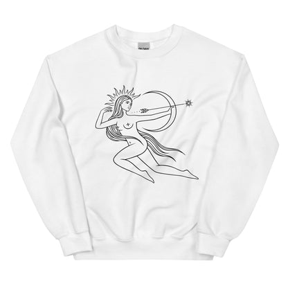 Sagittarius Woman Unisex Sweatshirt - Uranus House