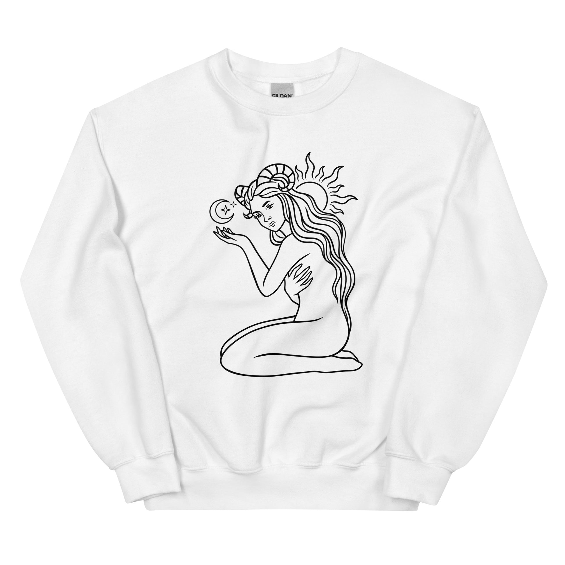 Aries Woman Unisex Sweatshirt - Uranus House