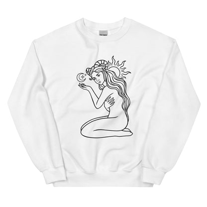 Aries Woman Unisex Sweatshirt - Uranus House