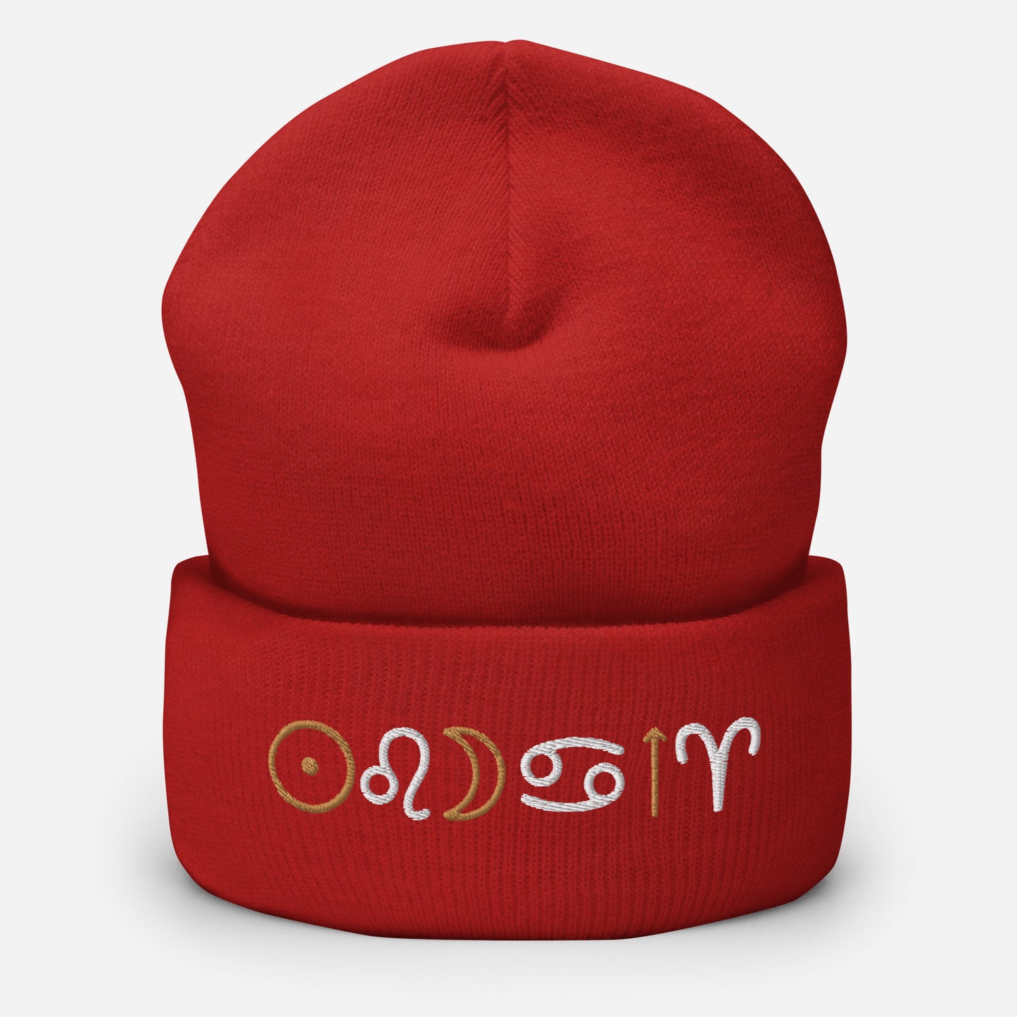 Custom Big three Zodiac Embroidered Beanie - Uranus House