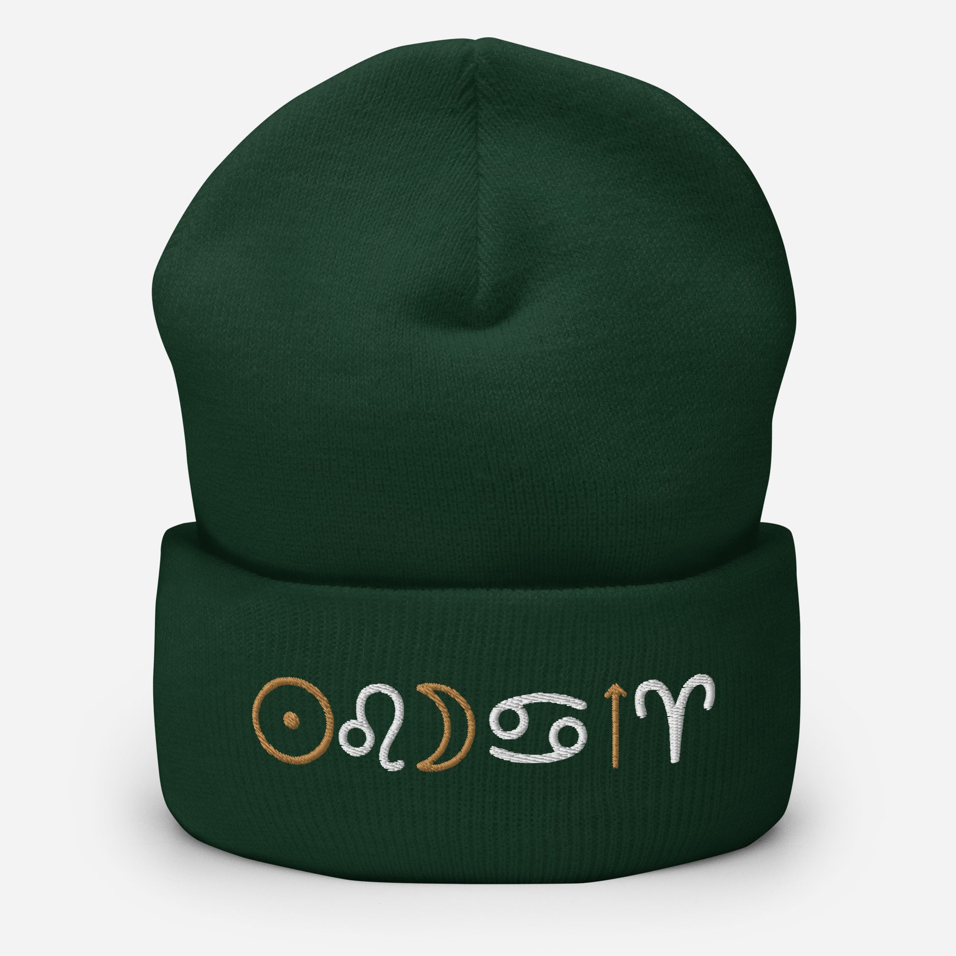 Custom Big three Zodiac Embroidered Beanie - Uranus House