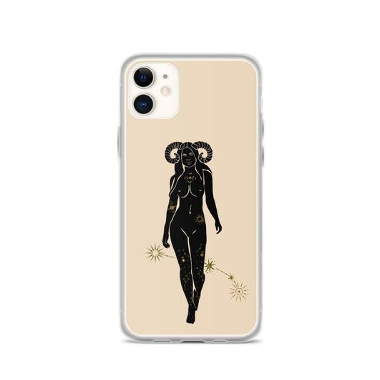 Aries Constellation Woman iPhone Case - Uranus House