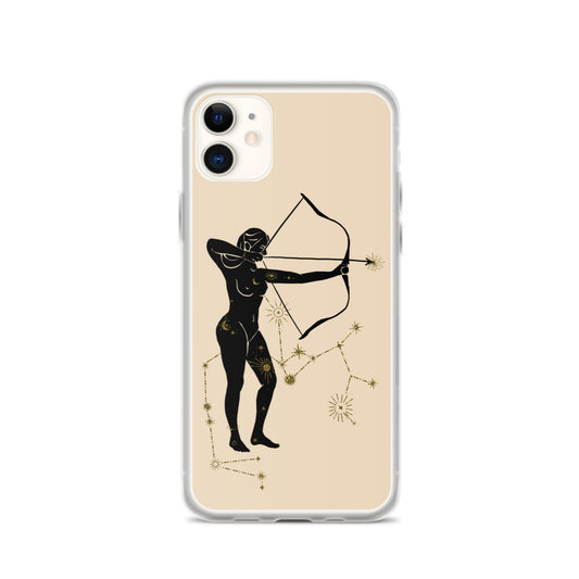 Sagittarius Constellation Woman iPhone Case - Uranus House