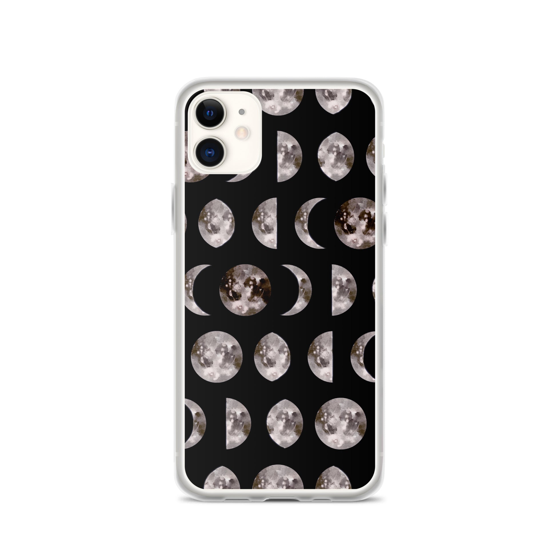 Moon Phases black iPhone Case - Uranus House