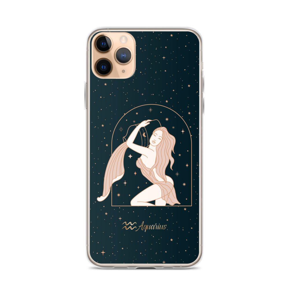 Aquarius star sign woman iPhone Case - Uranus House